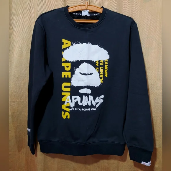 Aape sweatshirt black size 2XL - Picture 1 of 9